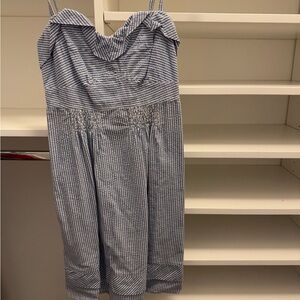 American Eagle Blue Striped Skirt